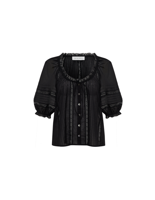 Prairie Blouse in Black