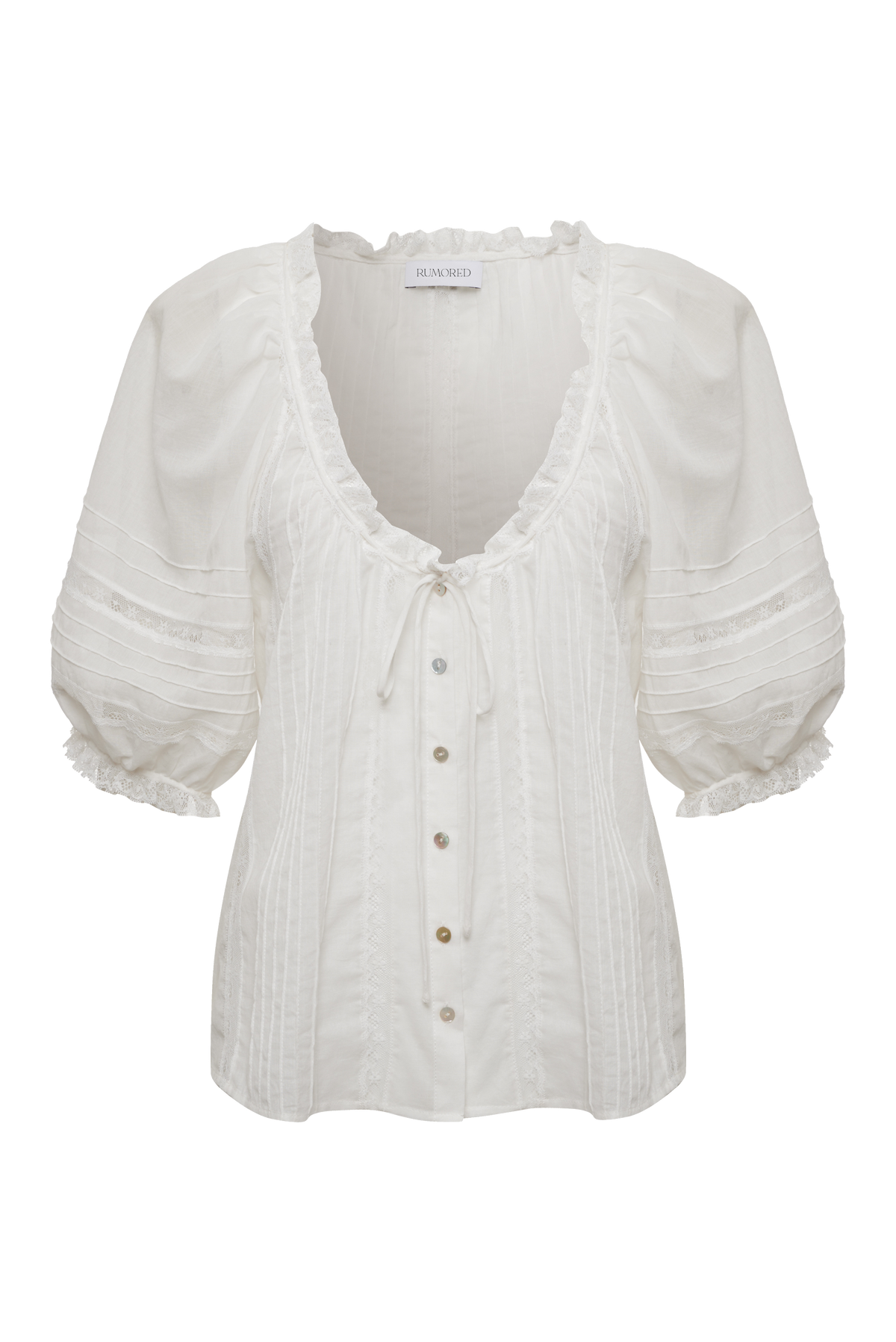 Prairie Top | White - Blouse