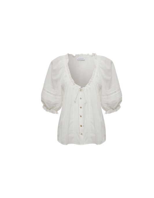 Prairie Blouse in White