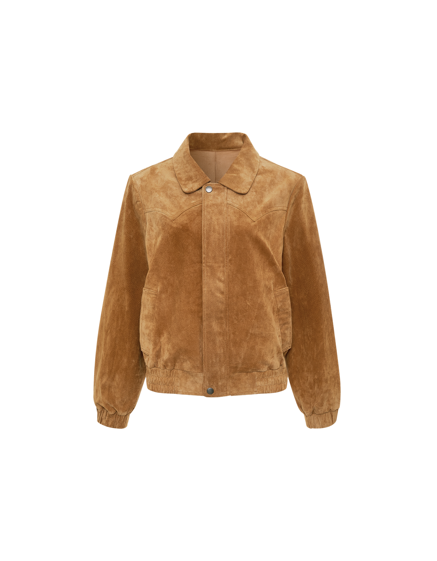 Preston Bomber | Saddle Suede