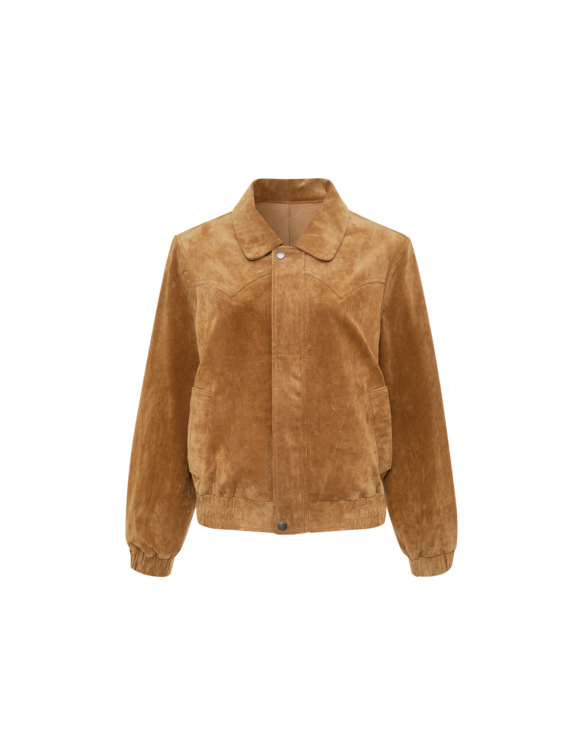 Preston Bomber | Saddle Suede