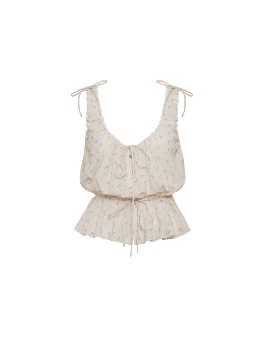 Rosemary Top in English Garden- Camis & Tanks