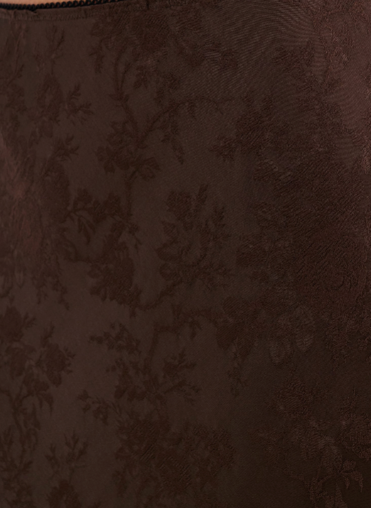 Close up of Espresso Jacquard print
