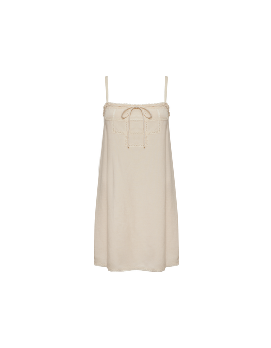 Sea Breeze Mini Dress in Cream