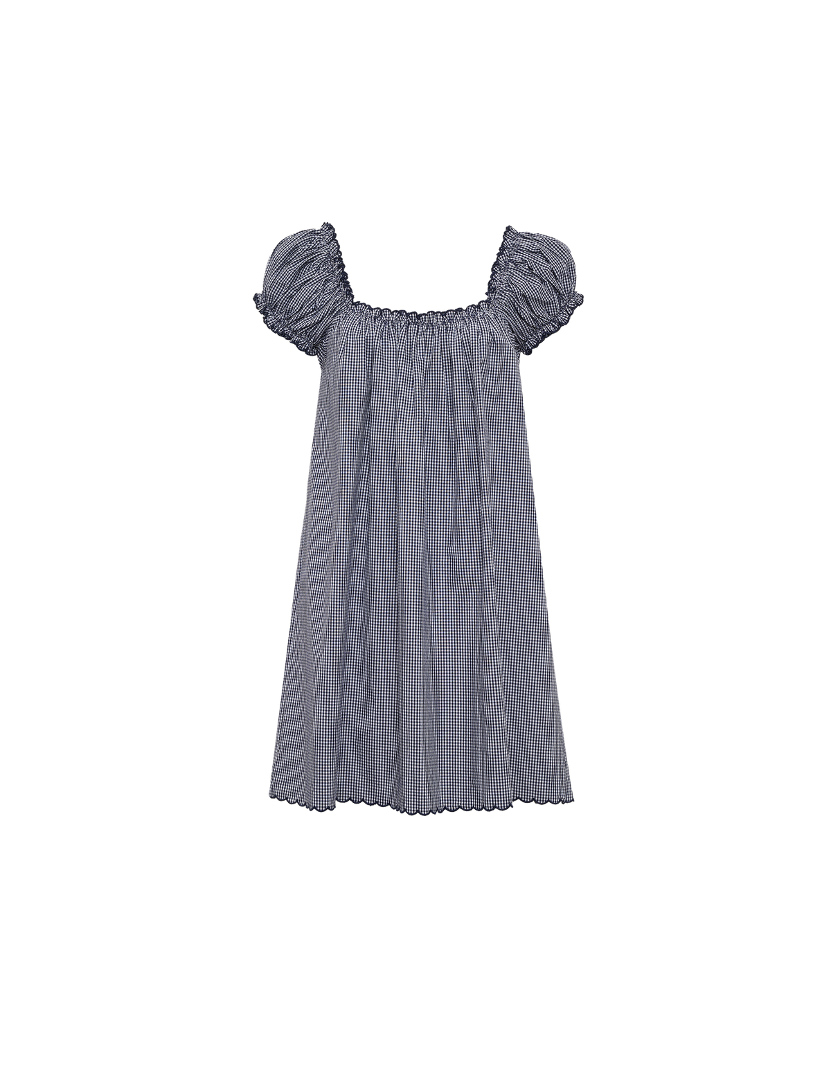 Slowtide Mini Dress | Navy Gingham