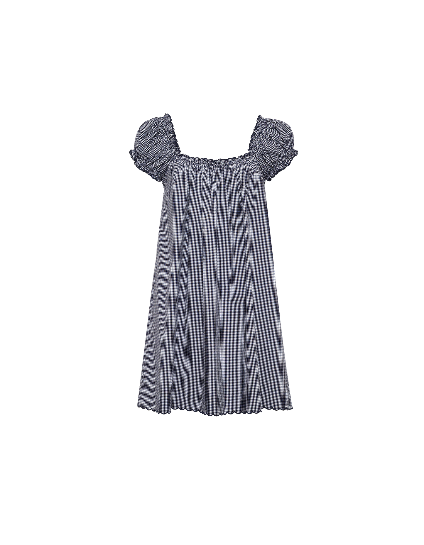 Slowtide Mini Dress | Navy Gingham