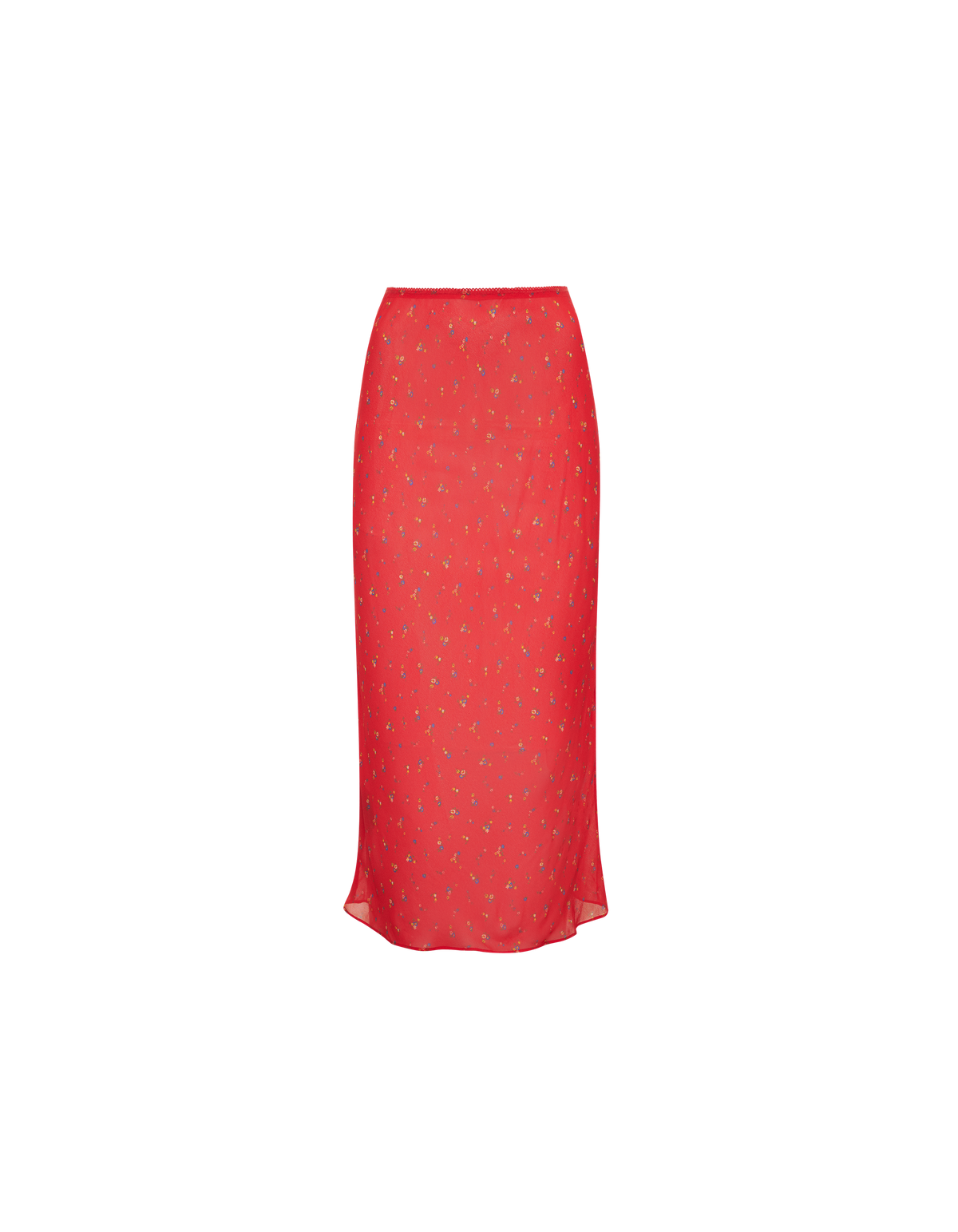 Stroll Midi Skirt in Coral Meadow | Women's Bottoms
