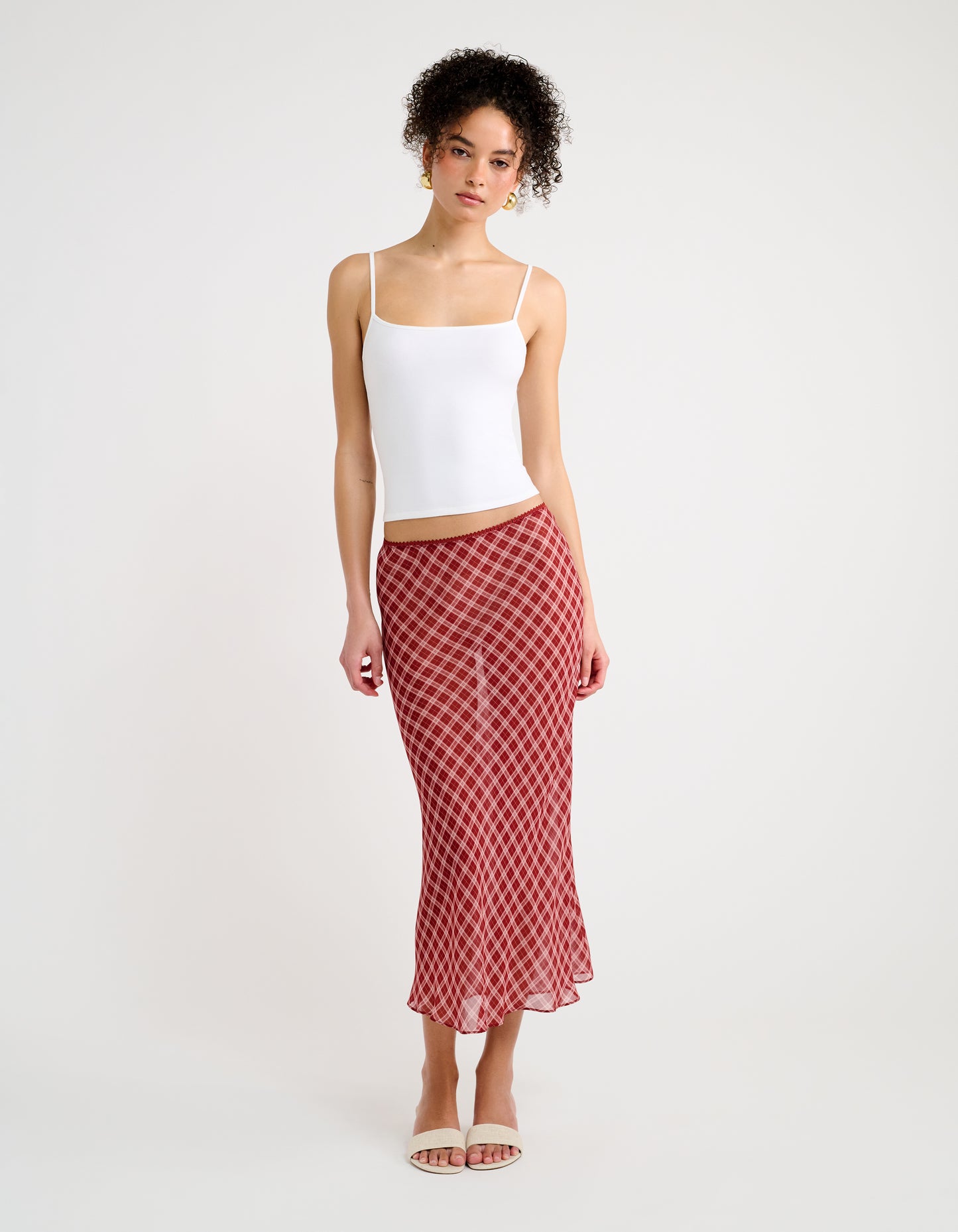 Stroll Midi Skirt | Country Check