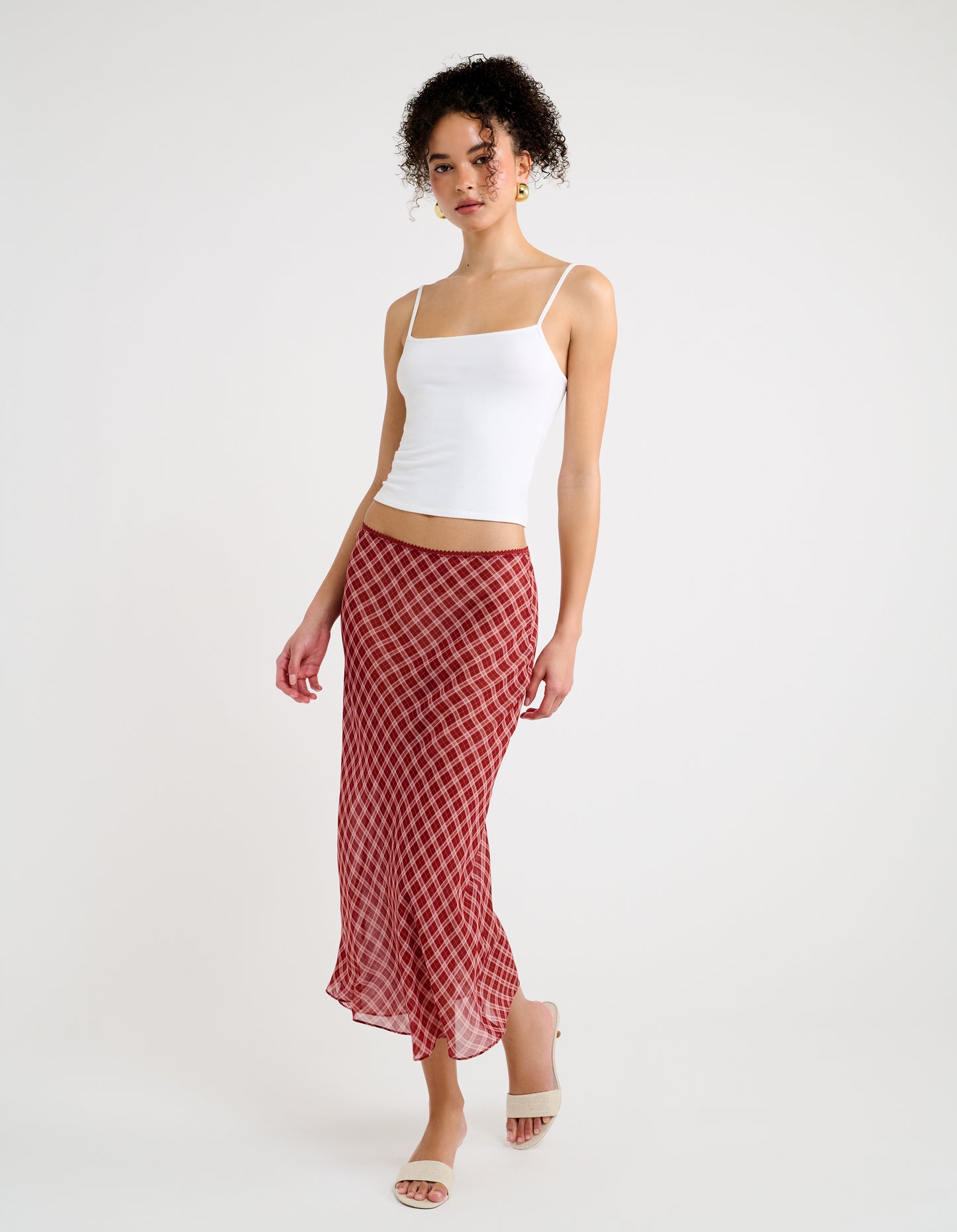 Stroll Midi Skirt | Country Check
