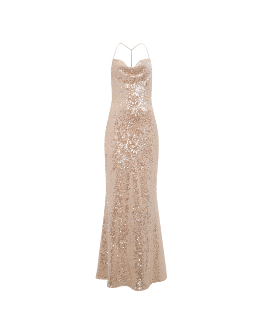 Supernova Maxi Dress | Champagne