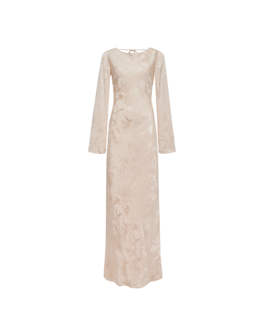 Sweet Talker Maxi Dress | Ivory Jacquard - Maxi Dress
