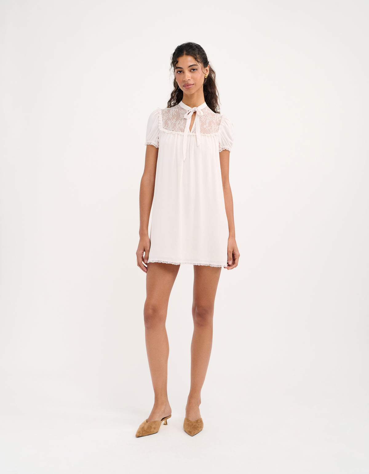 Eyre Mini Dress | Ivory