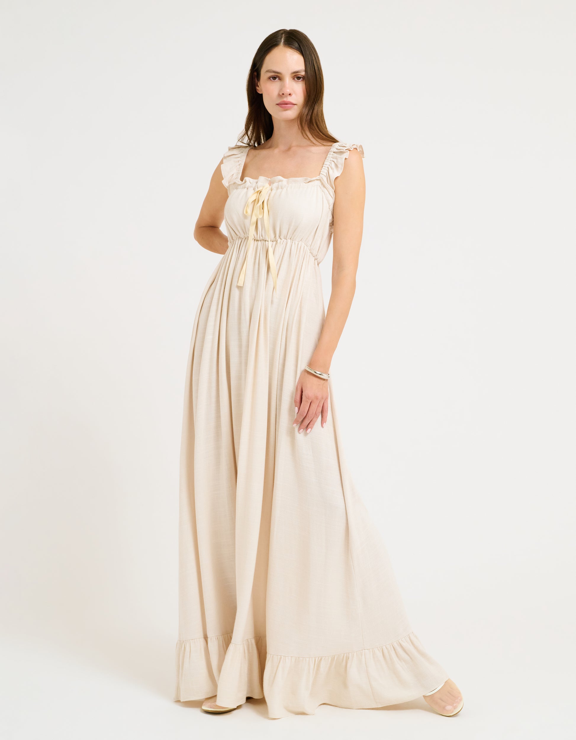 Tall Grass Maxi Dress | Natural | Size M/L Tall Grass Maxi Dress | Natural | Size M/L