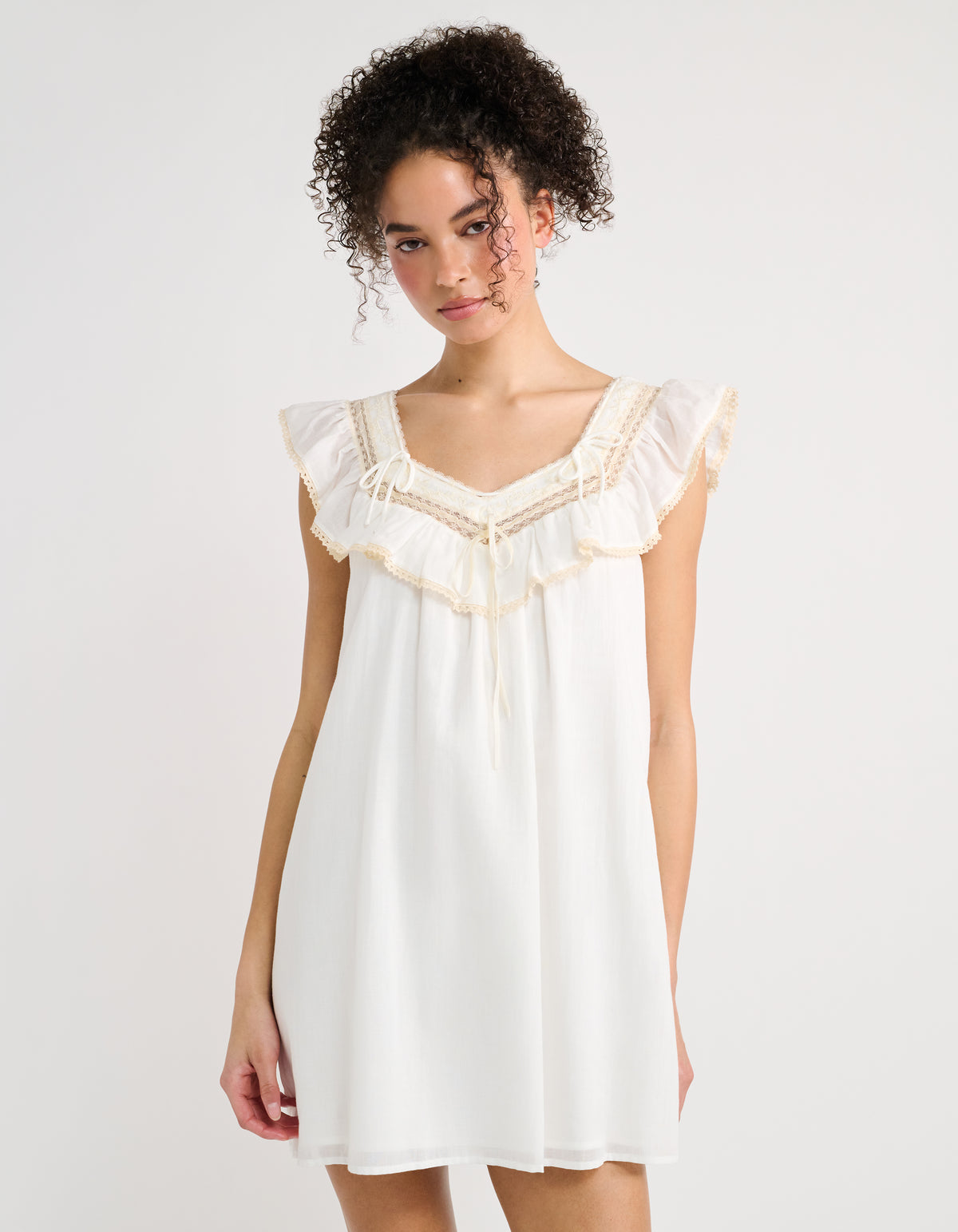 Teacup Mini Dress | White