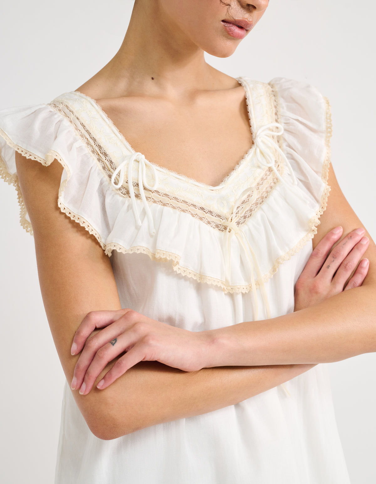 Teacup Mini Dress | White