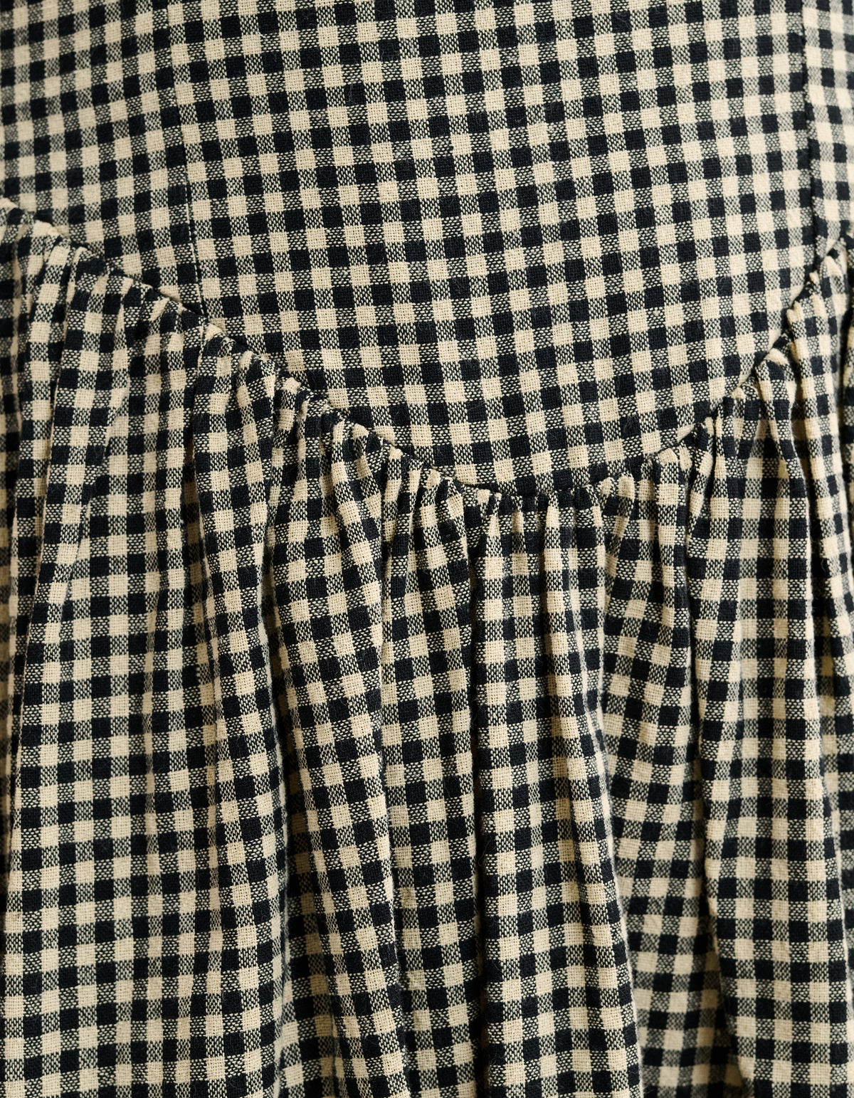 Toulouse Midi Dress | Black Gingham