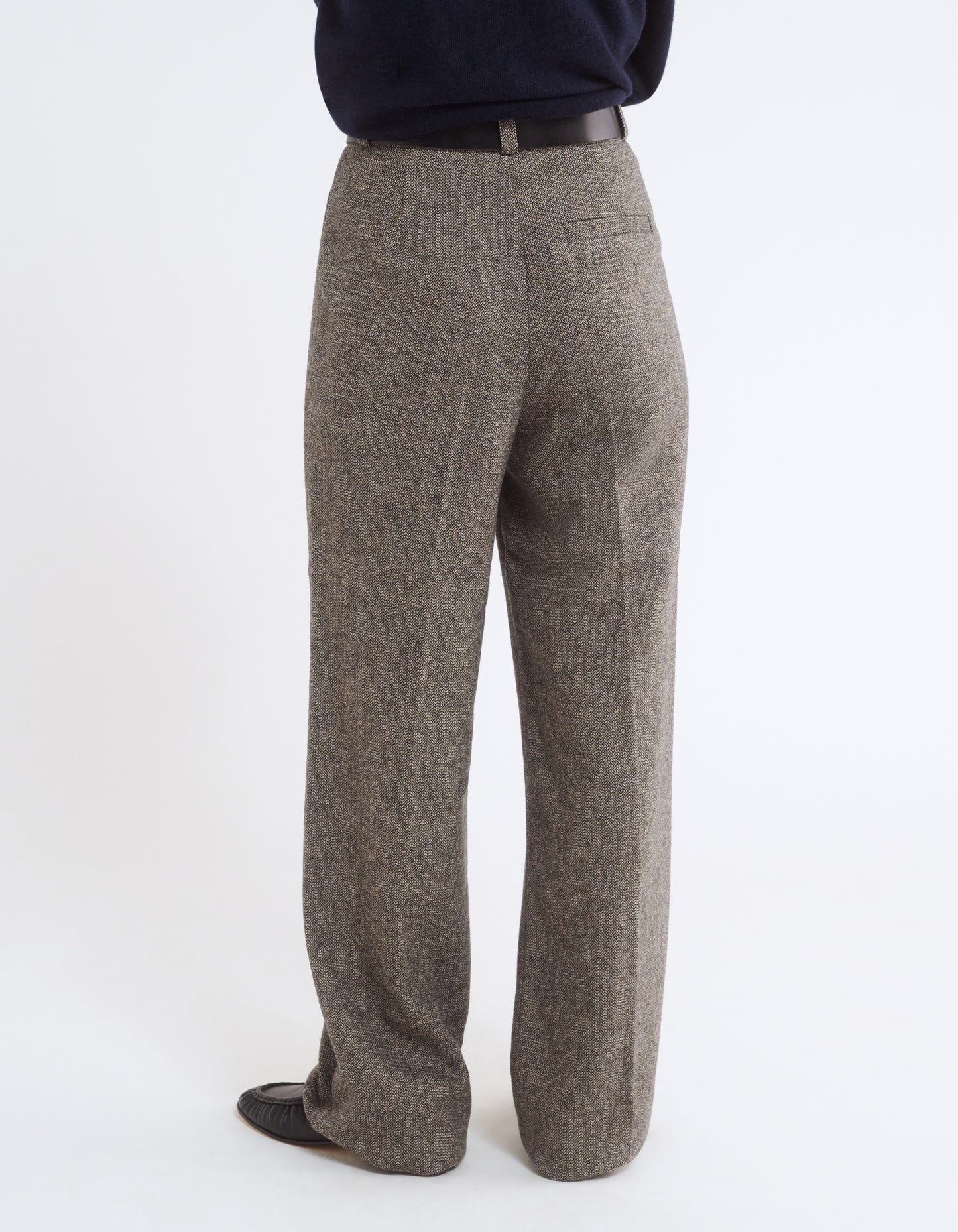 Troubadour Trousers | Heathered Herringbone