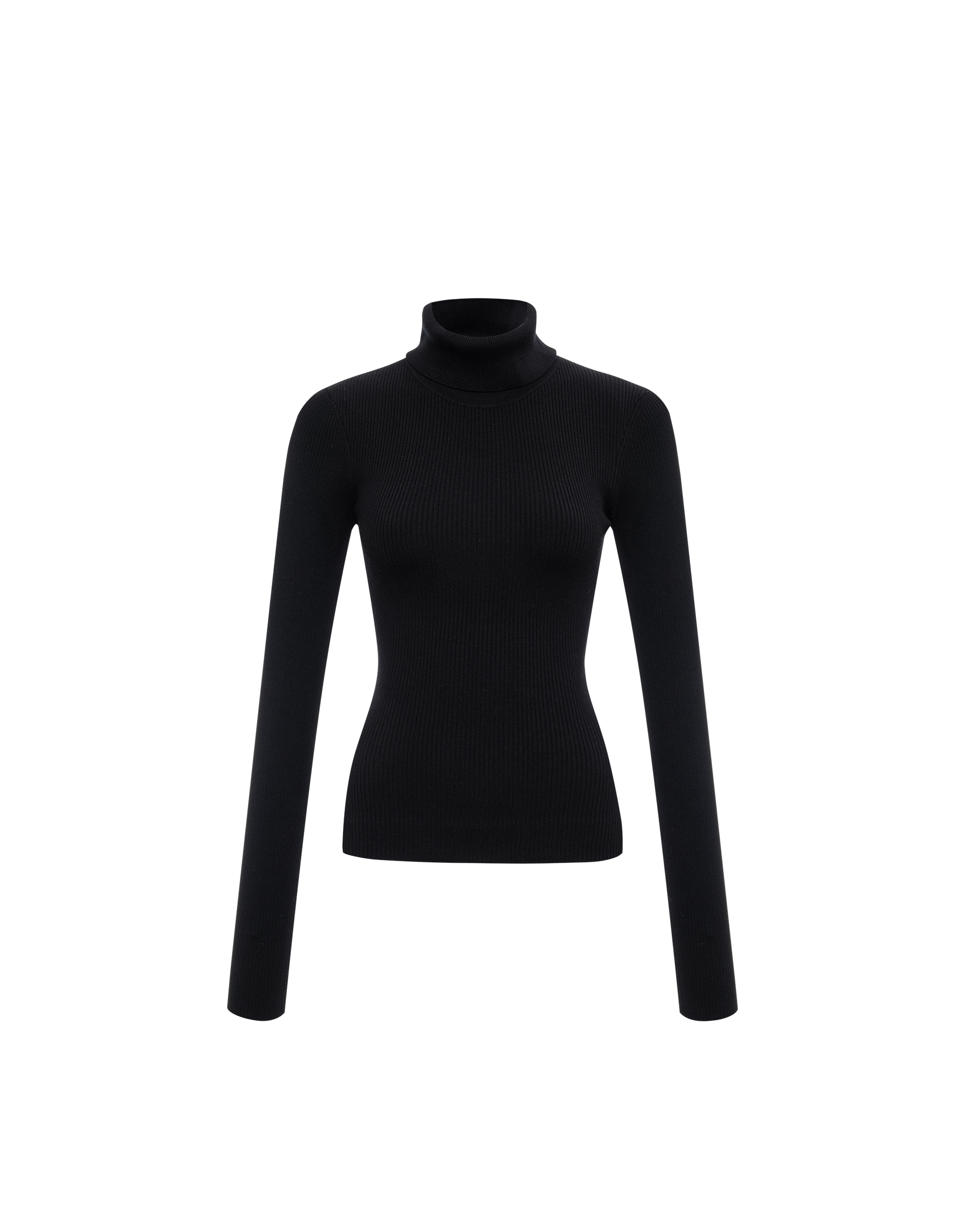 Turtleneck Top | Black
