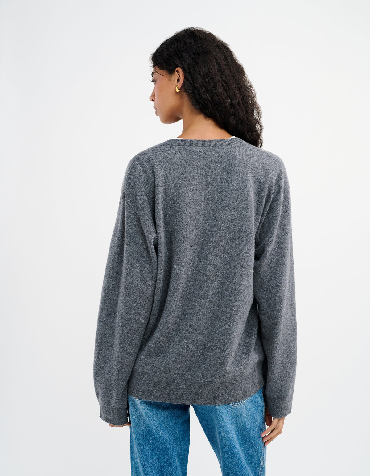 Vail V-Neck Sweater | Charcoal Heather