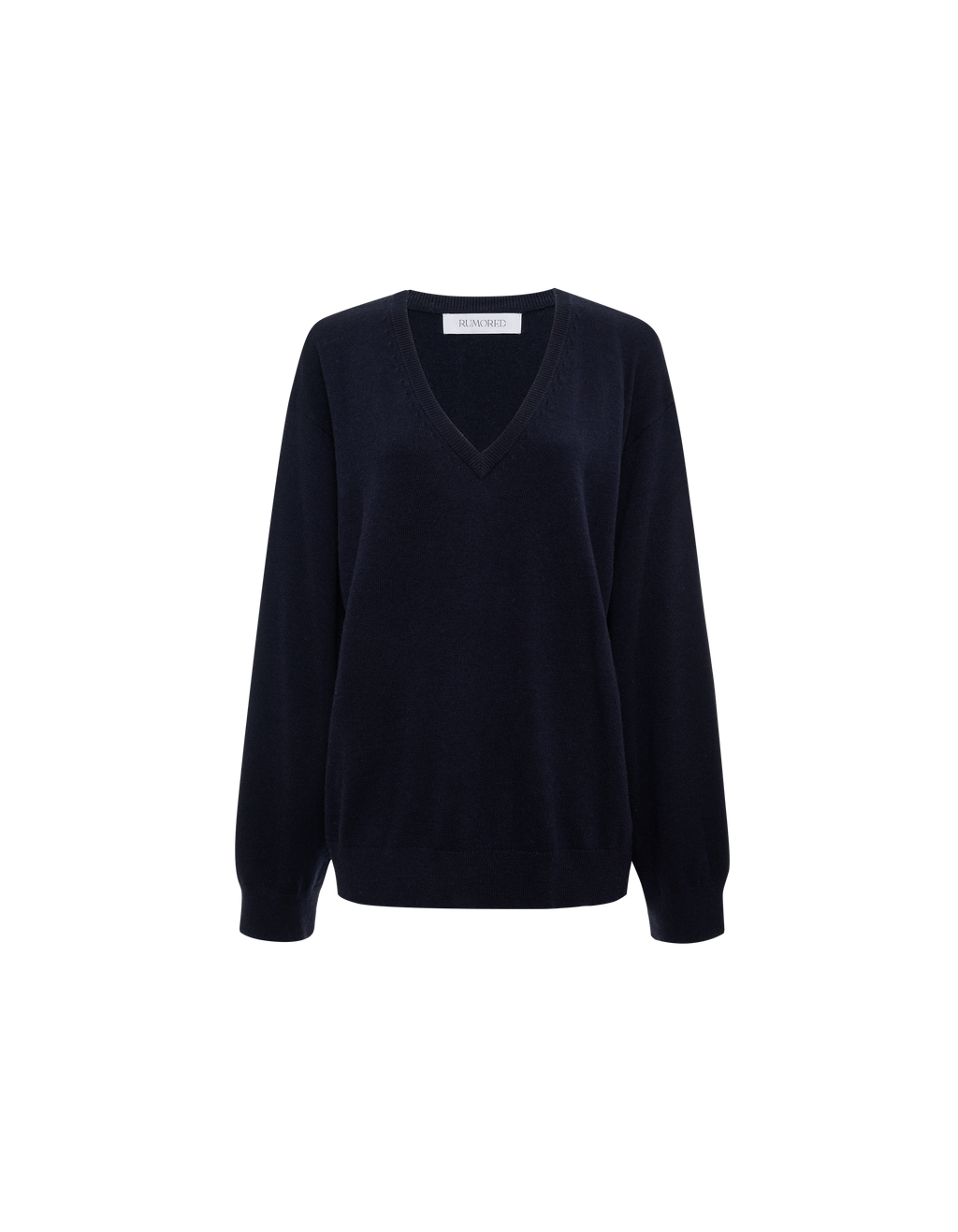 Vail V-Neck Sweater in Navy | Shop Women's Knitwear – Rumored