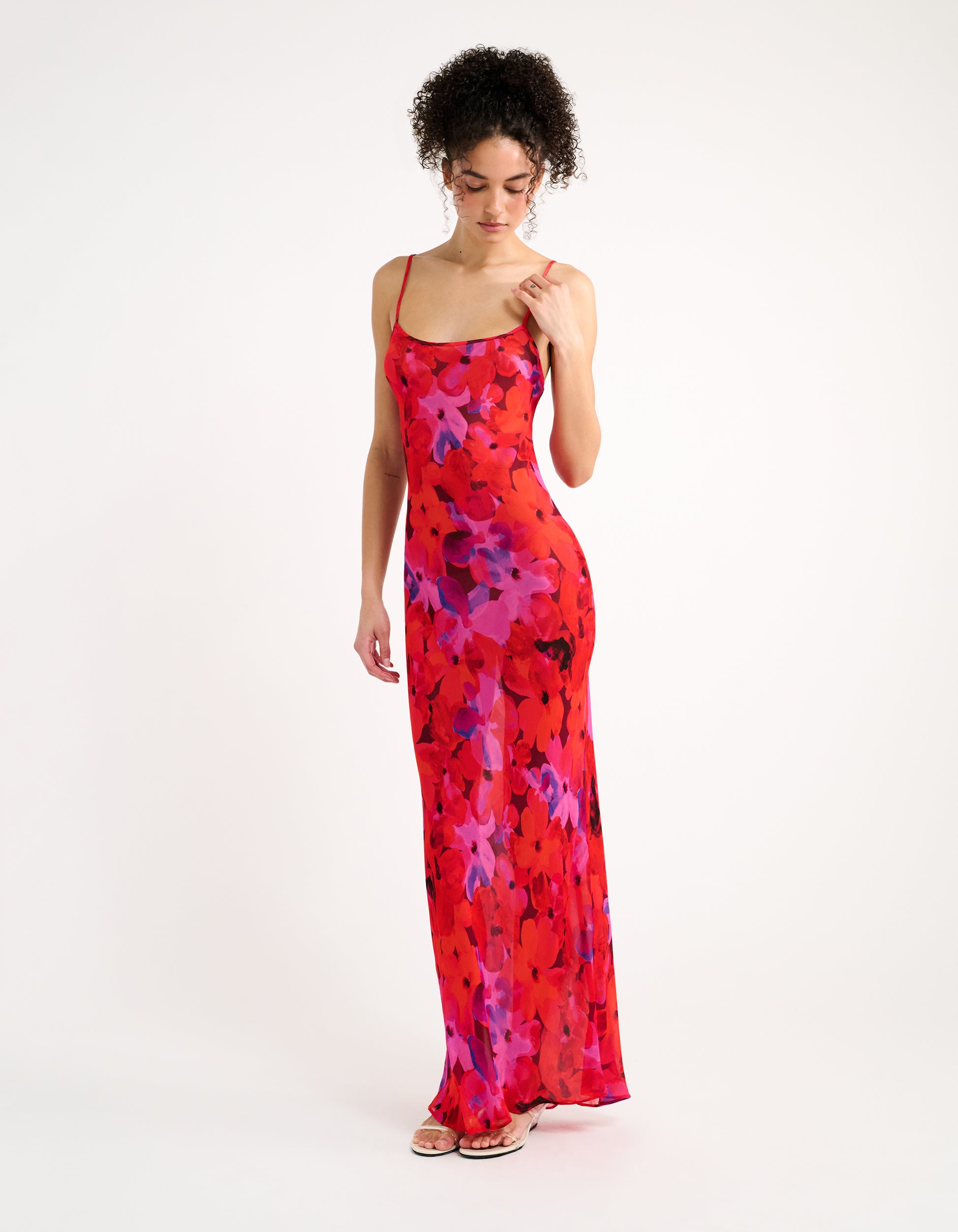 Vintage Slip Maxi Dress | Watercolor Pansy - M Vintage Slip Maxi Dress | Watercolor Pansy - M