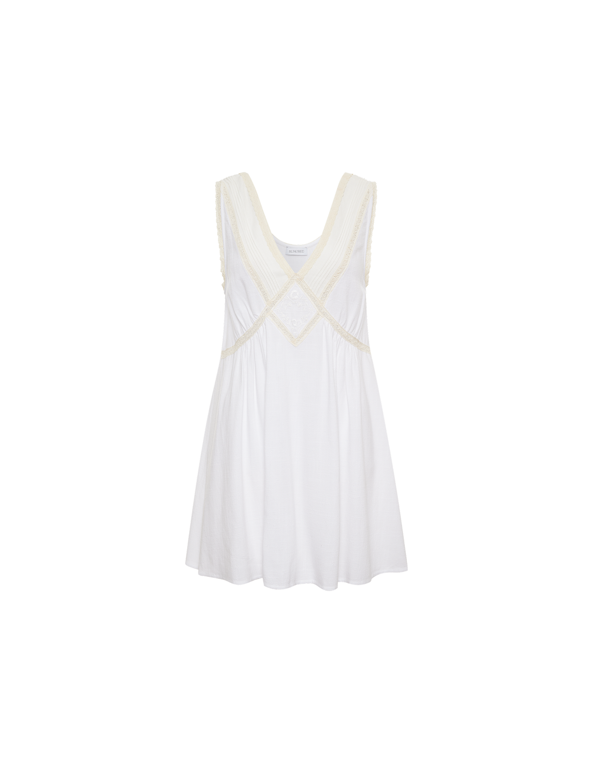 Wayside Mini Dress in White