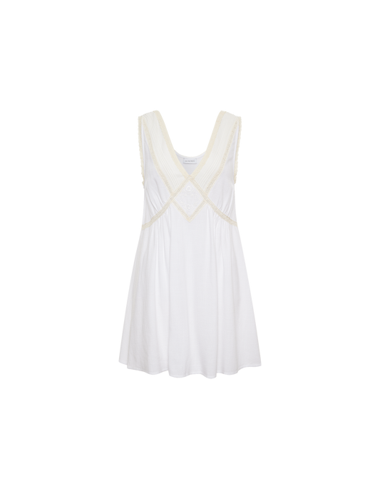 Wayside Mini Dress in White
