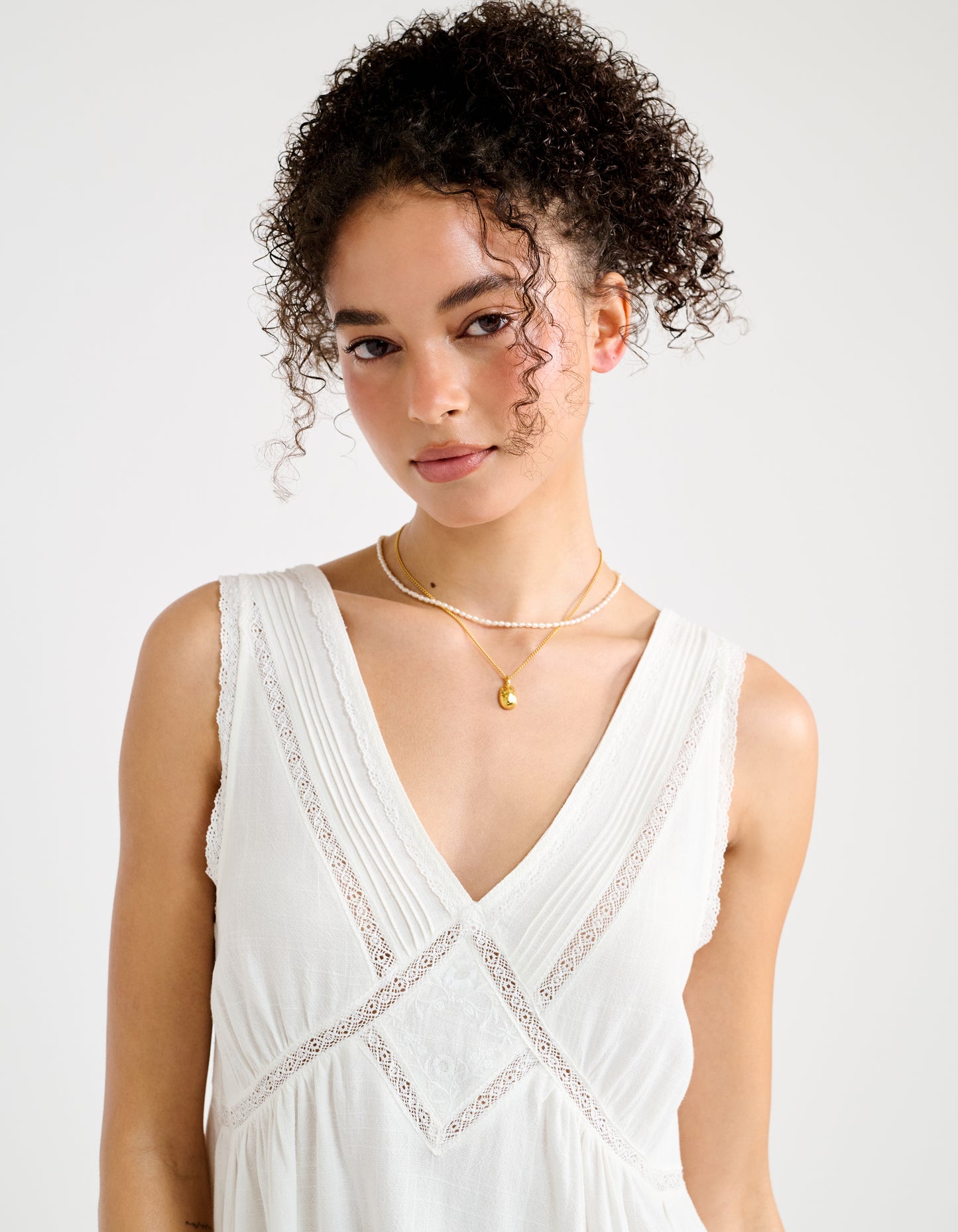 Wayside Mini Dress in White