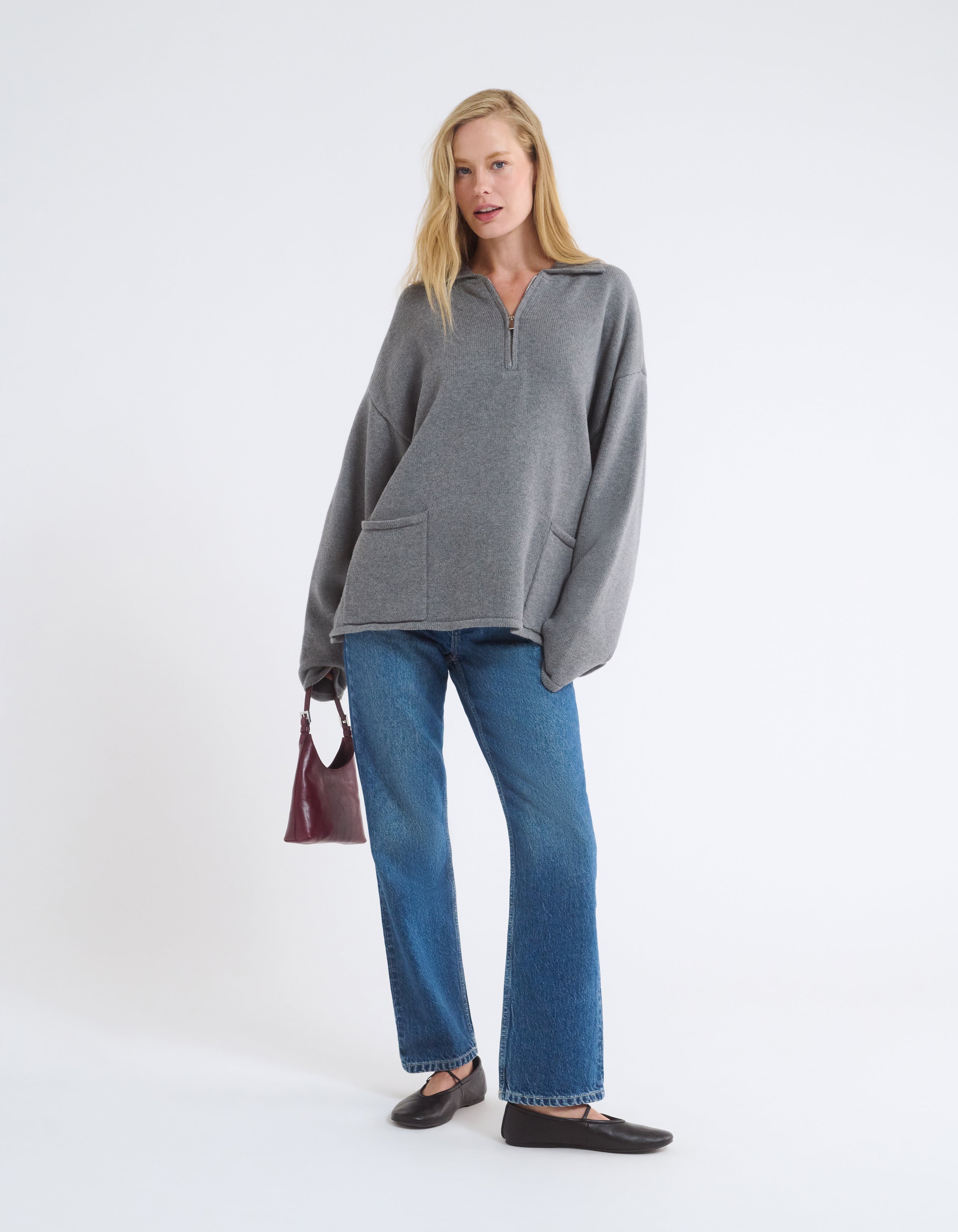 Weekender Quarter Zip | Charcoal Heather – Rumored