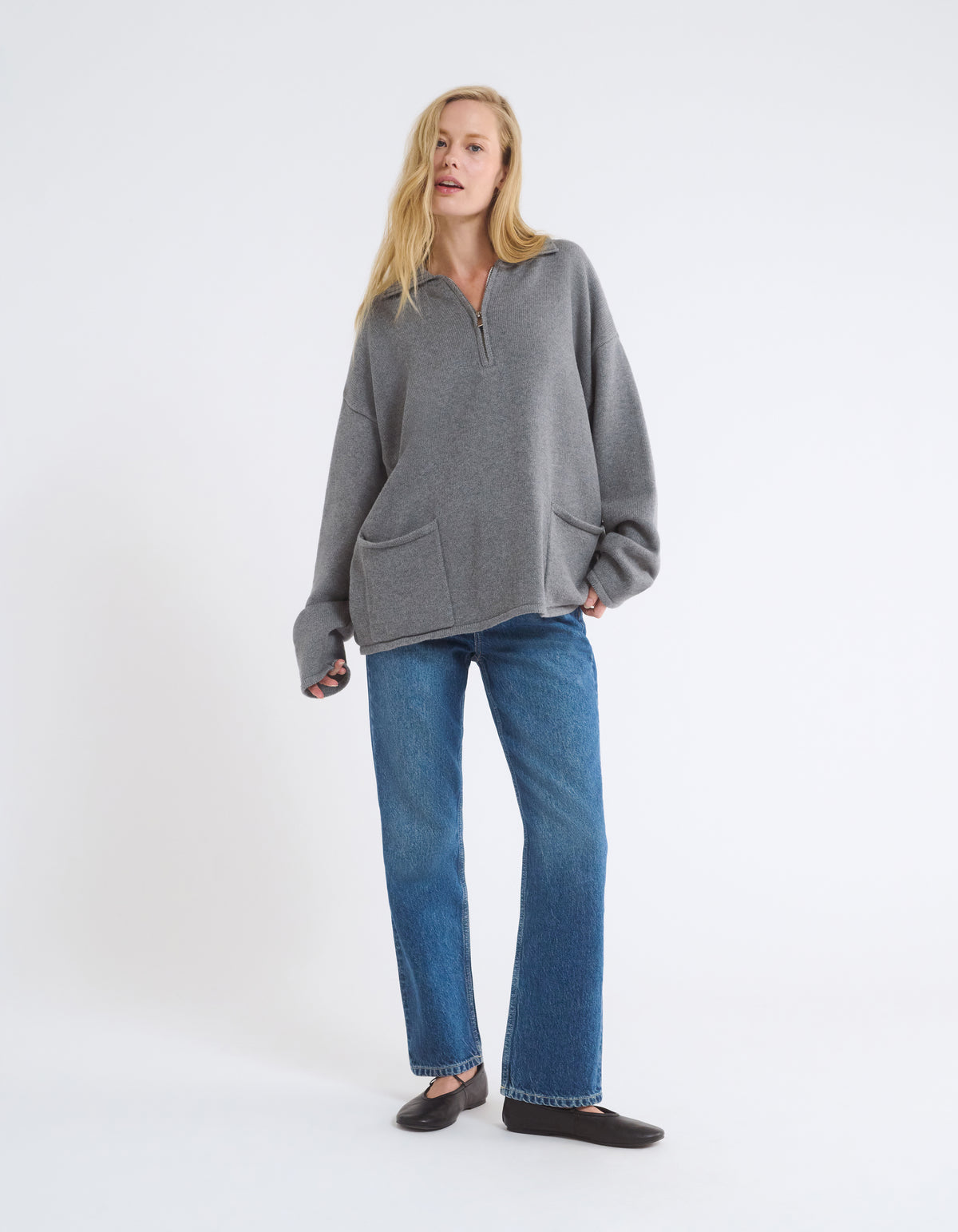 Weekender Quarter Zip | Charcoal Heather