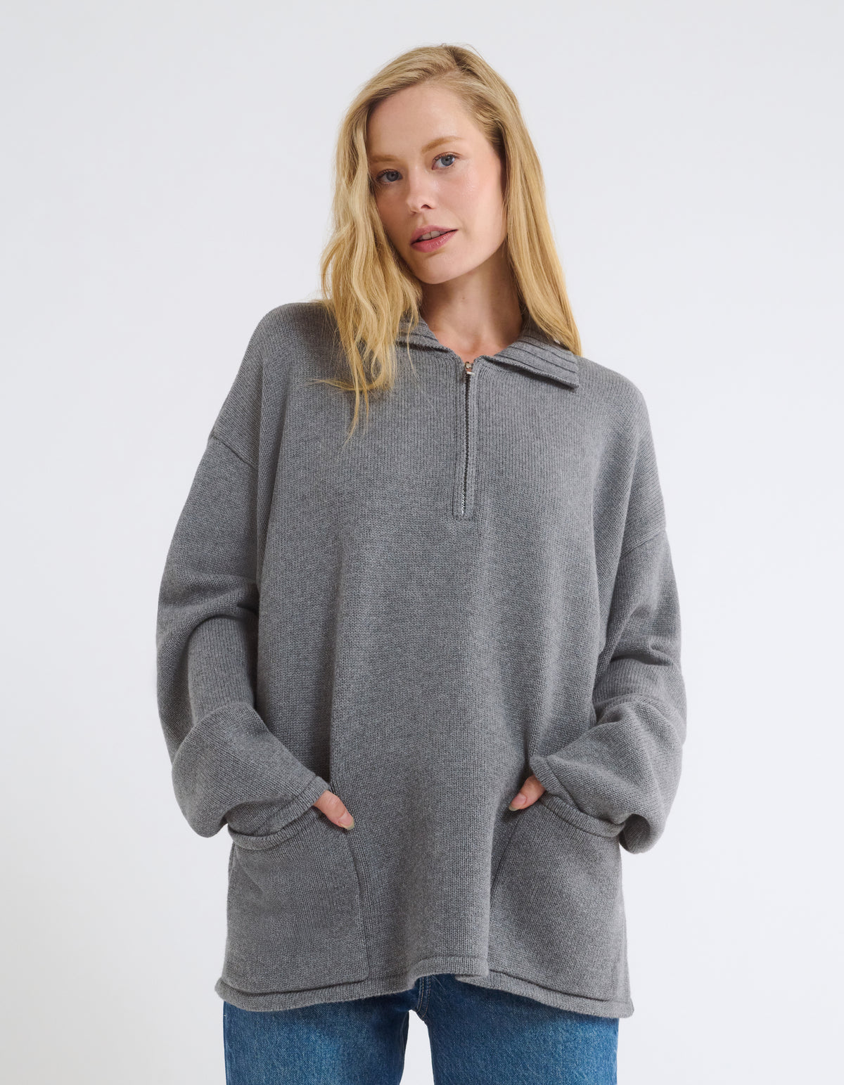 Weekender Quarter Zip | Charcoal Heather