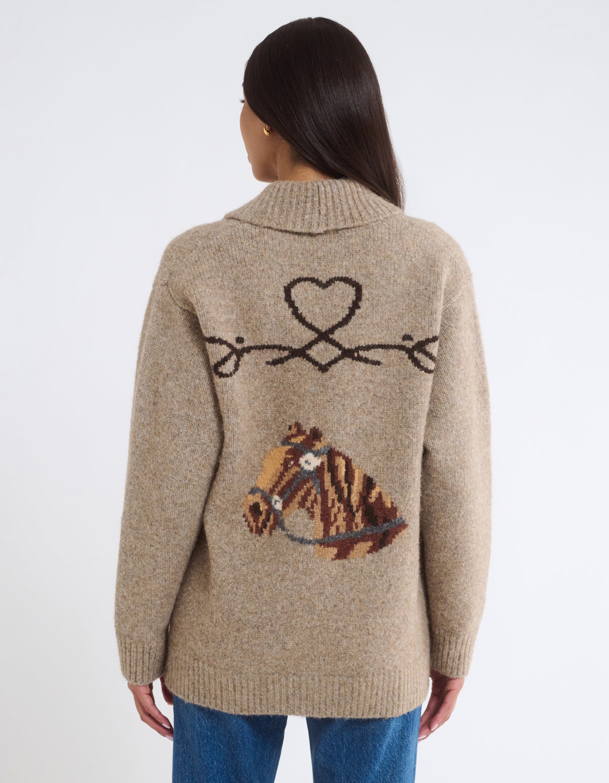 Wild Horses Cardigan | Mocha Heather