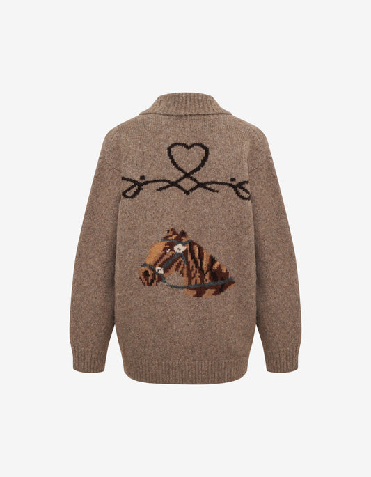 Wild Horses Cardigan | Mocha Heather