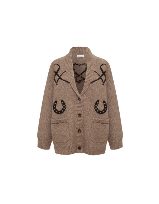 Wild Horses Cardigan | Mocha Heather