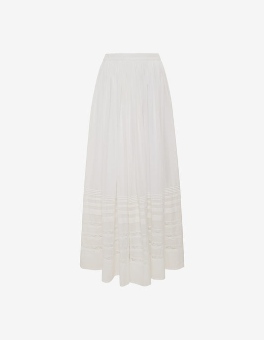 Wildflower Maxi Skirt | White