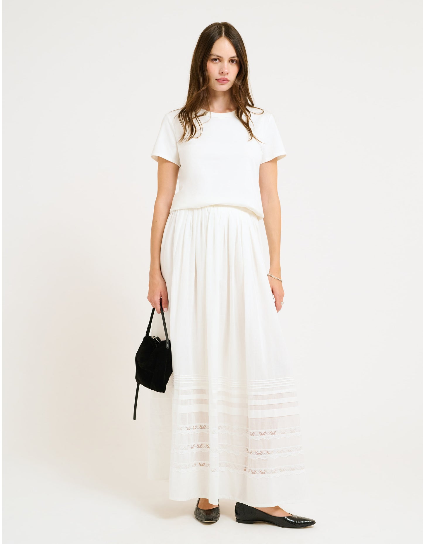 Wildflower Maxi Skirt | White
