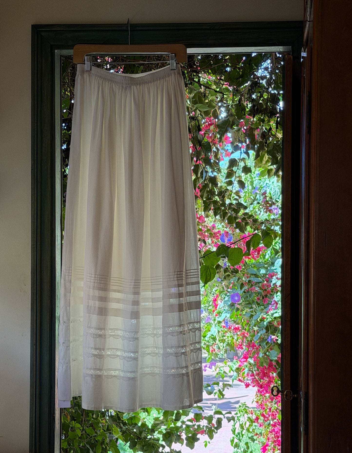 Wildflower Maxi Skirt in White