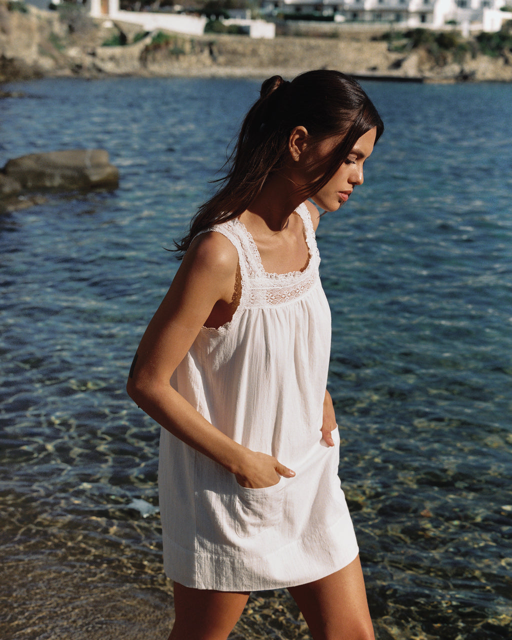 Willow Mini Dress | White | Size XL