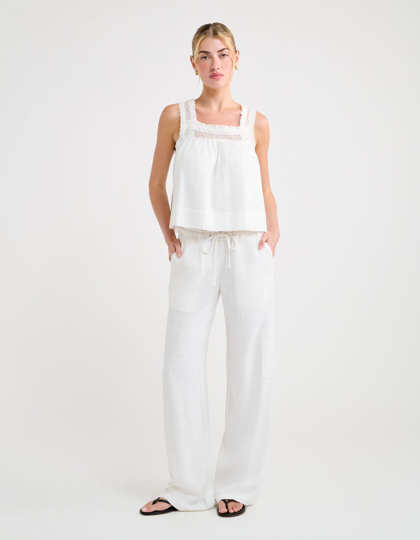 High Fidelity Pant | White Linen