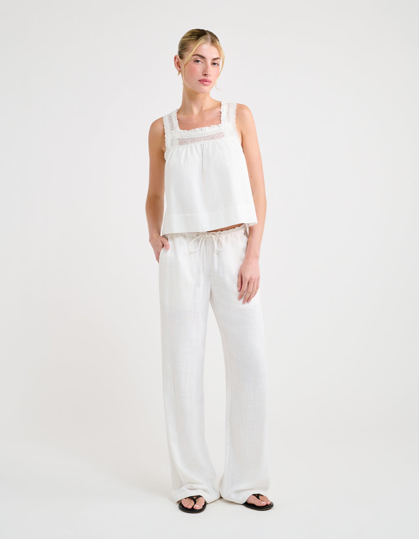 High Fidelity Pant | White Linen