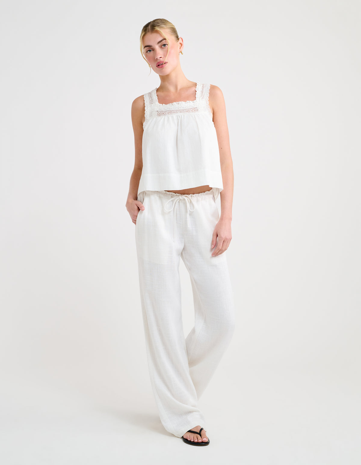 High Fidelity Pant | White Linen