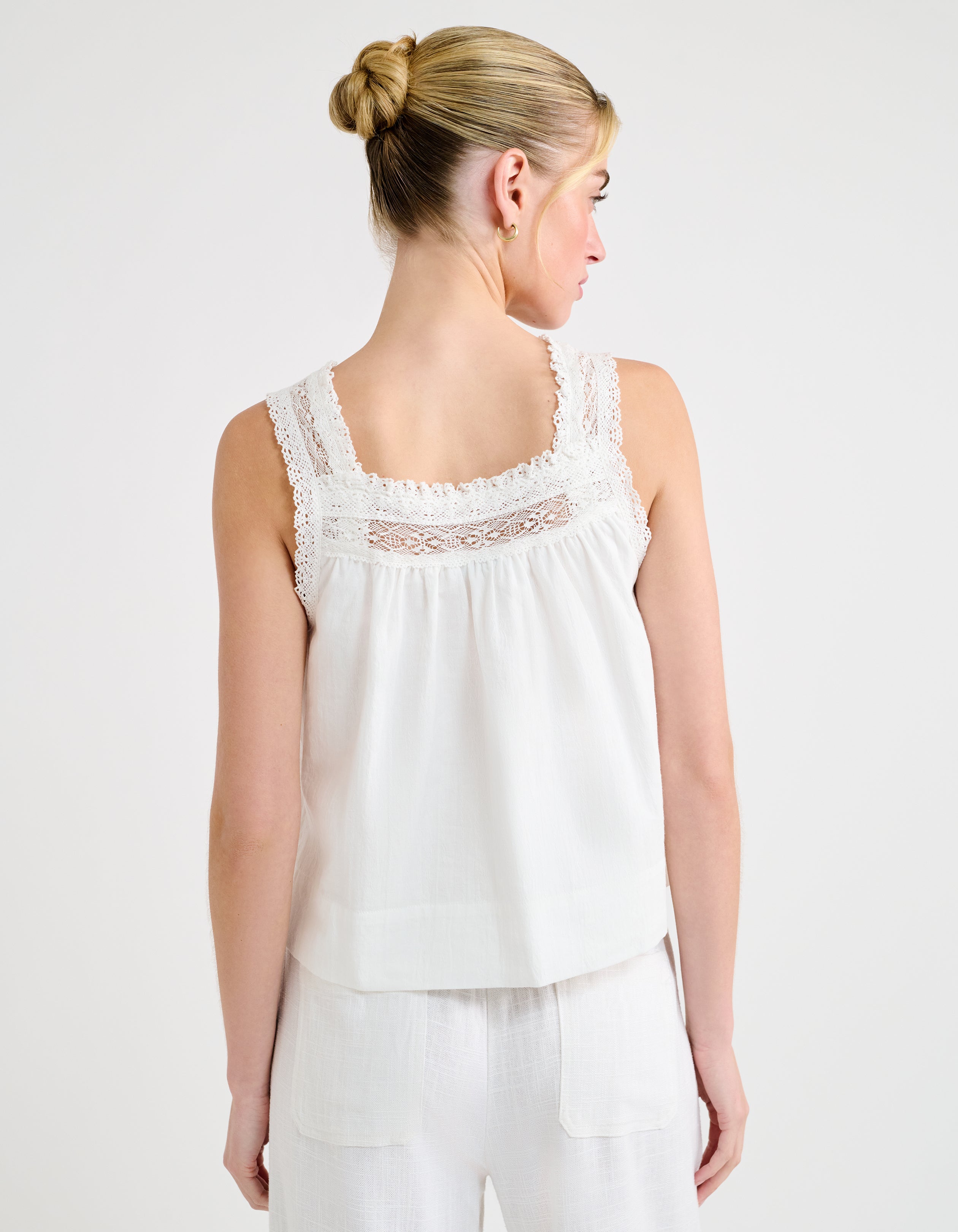 Willow Cotton Tank Top in White | Shop Women's Tanks – Rumored
