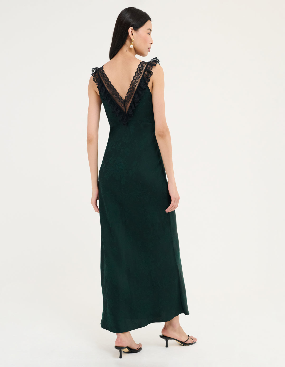 Windsor Maxi Dress | Emerald Jacquard