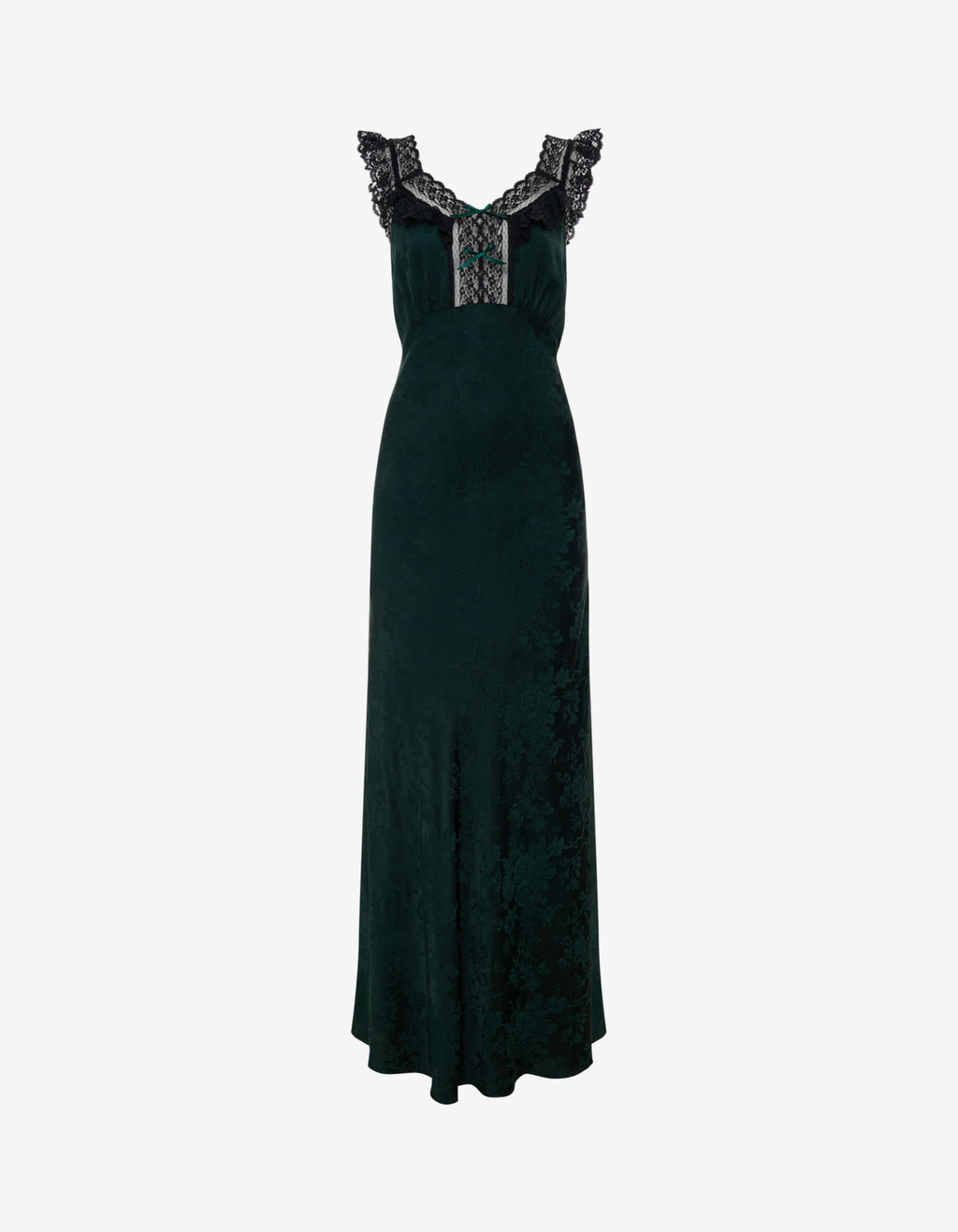 emerald green jacquard dress Emerald Green Jacquard V-Neck Mini Dress Small