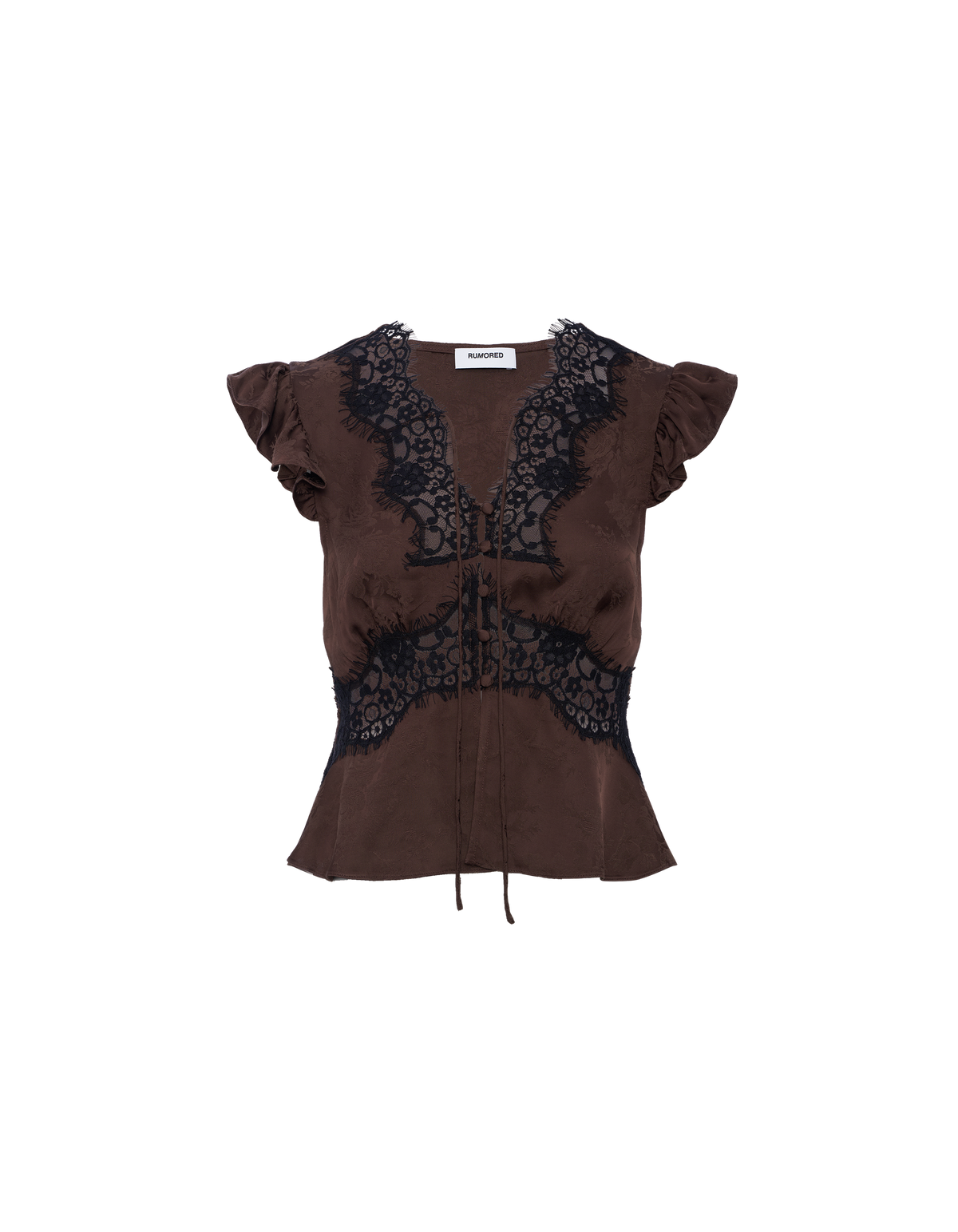 Wisteria Top | Espresso Jacquard