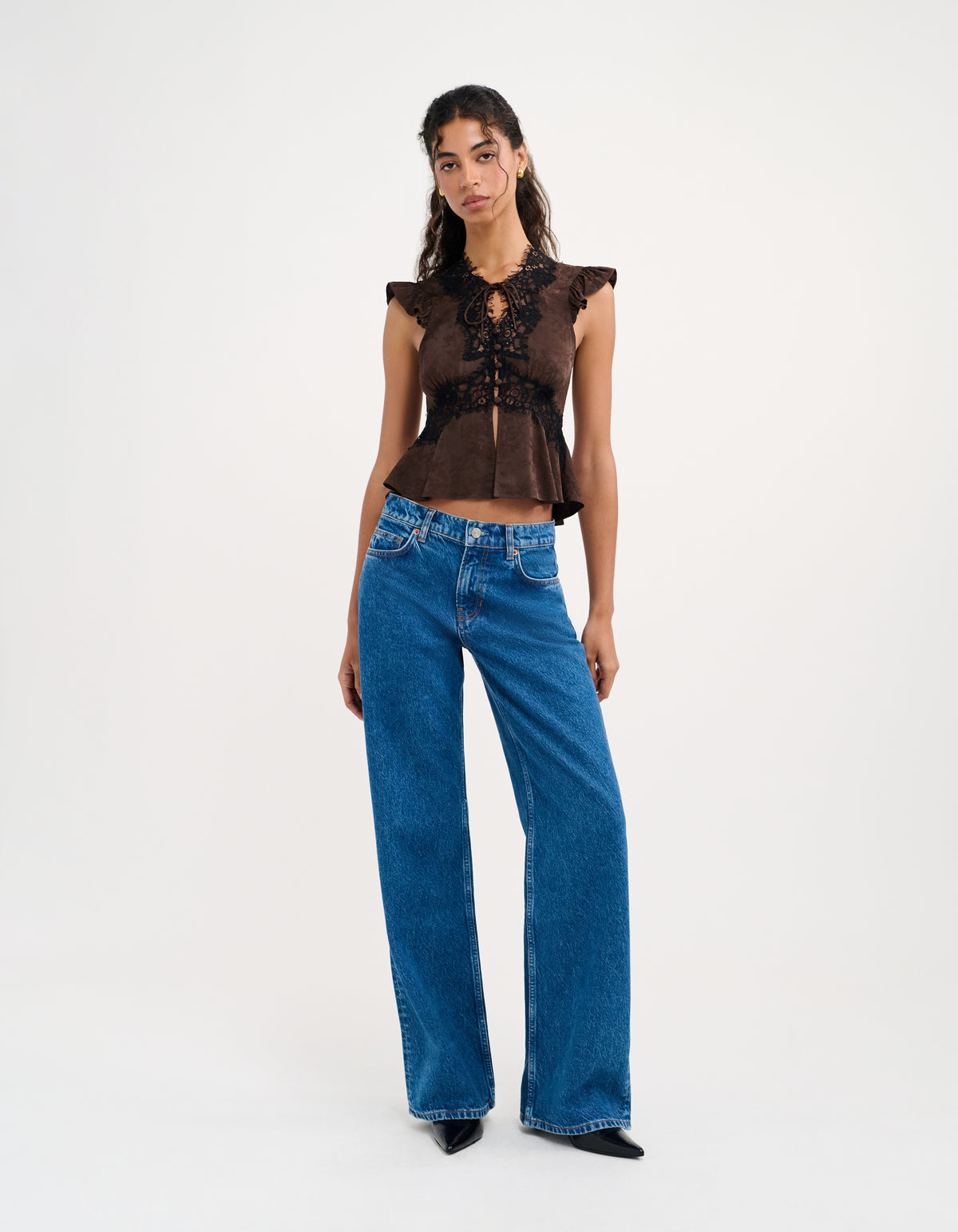 Wisteria Top | Espresso Jacquard