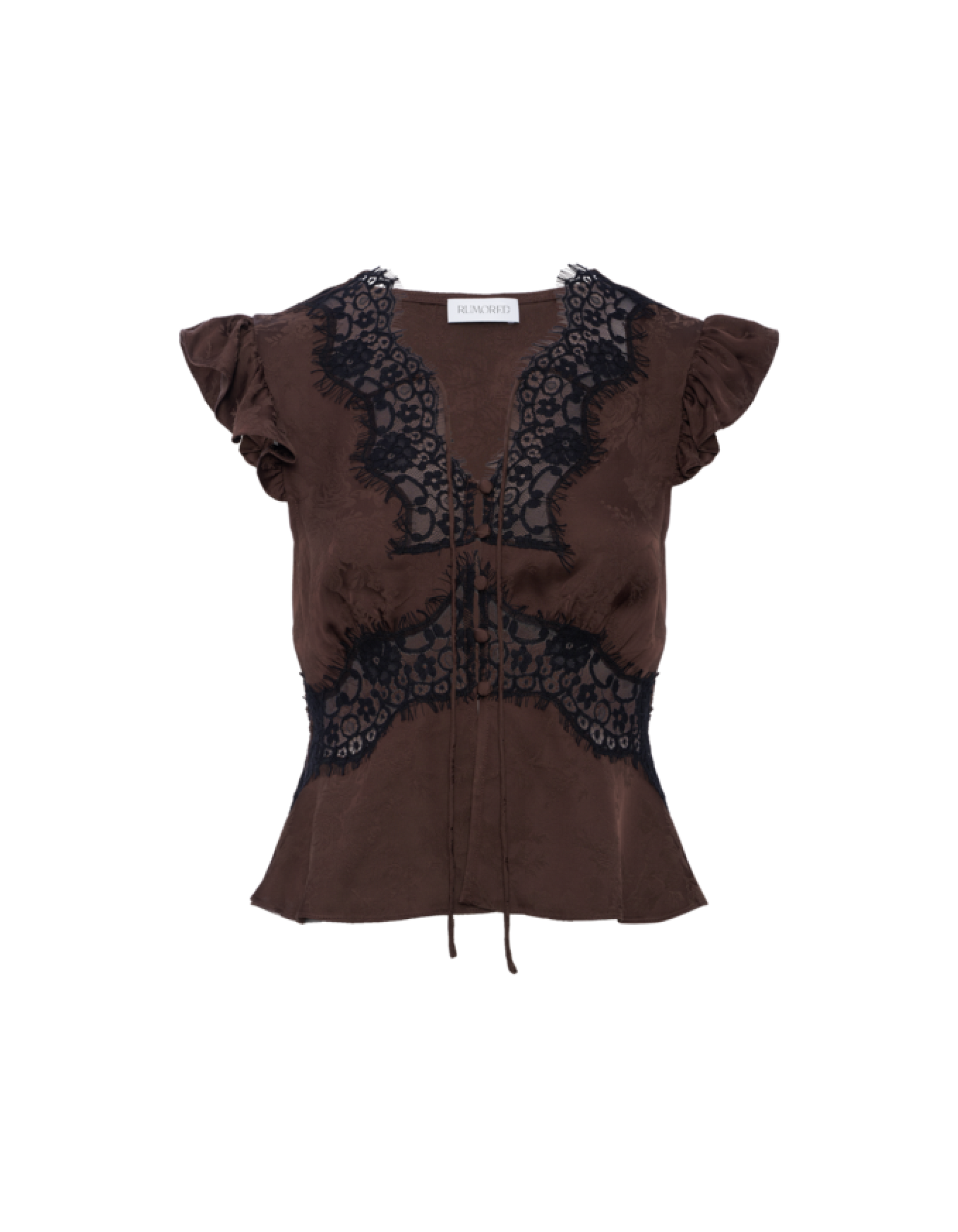 Wisteria Top | Espresso Jacquard