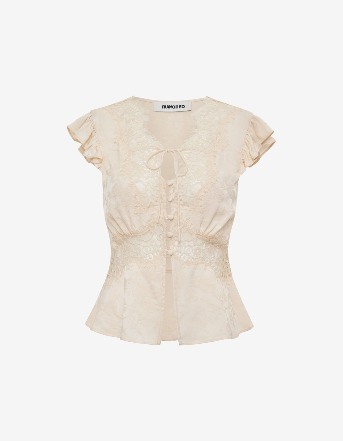 Wisteria Top | Ivory Jacquard