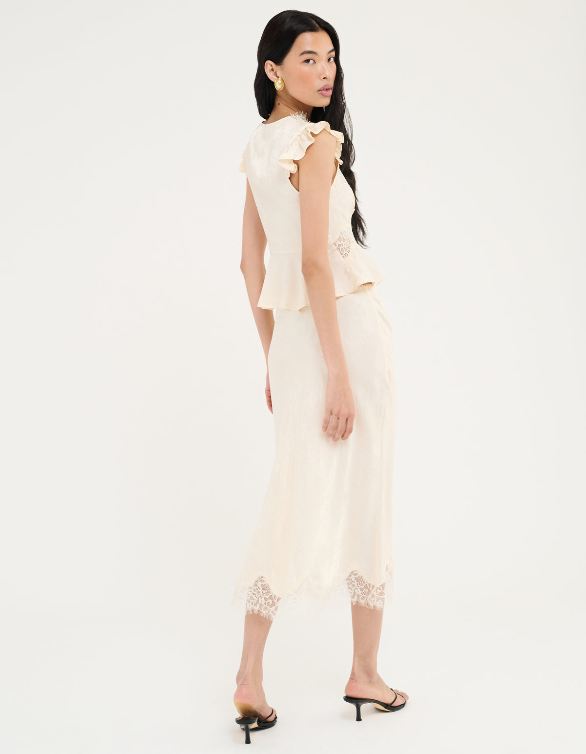 Wisteria Top | Ivory Jacquard