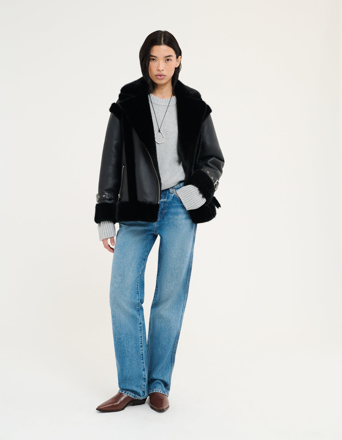 Wrangler Shearling Jacket | Black
